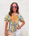 Portobello Road Pintuck Bib Top