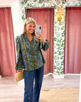 Floral Nellian Ruffle Top