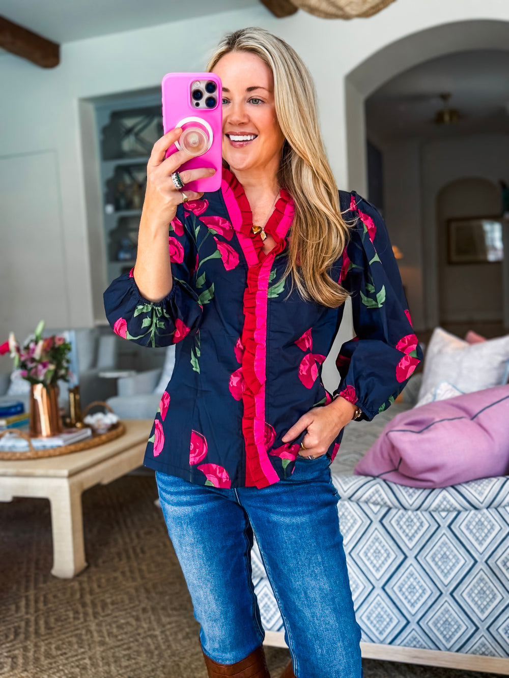 Great Love Floral Print Top