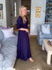 Pinot Sipping Maxi Dress-Navy