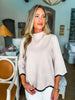 Go With the Flow Knit Top-Blush/Black