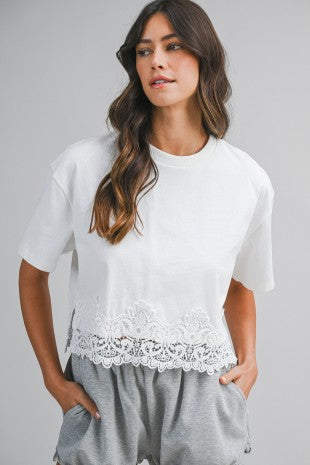 Coconut Kiss Lace Top