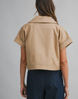 City Chic Crop Trench Top