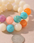 Serene Stones Bracelet Set-Ivory Multi