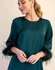 Glam Preview Midi Dress-Hunter Green