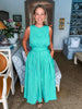 Sayulita Shores Midi Skirt-Green