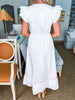In the Clouds Midi Dress-Off White
