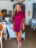 Crimson Petal Mini Dress