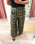 Giuliana Jacquard High Waist Pants