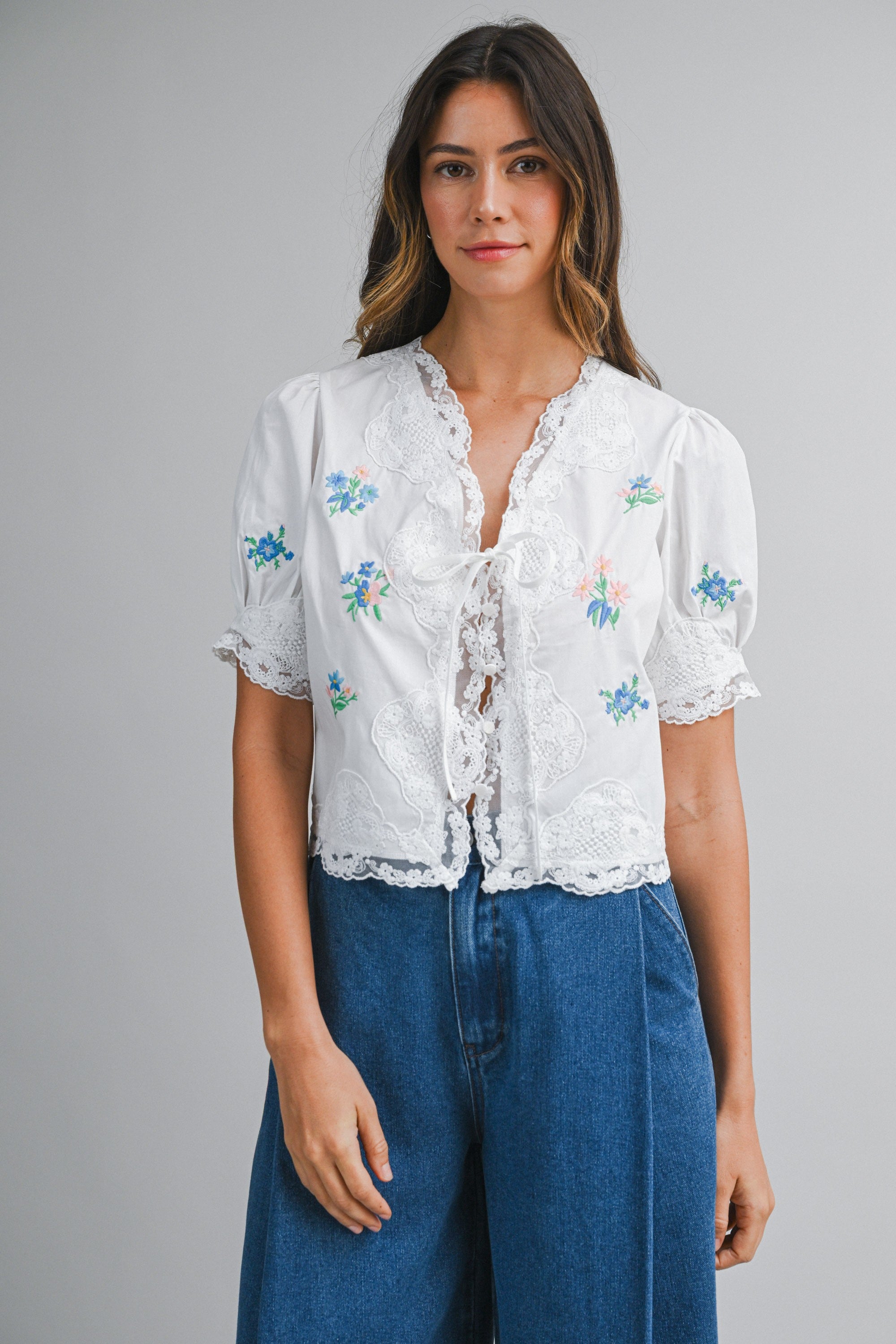 Sweet Prairie Embroidered Top