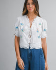 Sweet Prairie Embroidered Top