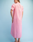 Bright Side Midi Dress-Blush