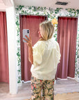 Rosemere Button Down Top-Cream