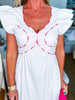 In the Clouds Midi Dress-Off White