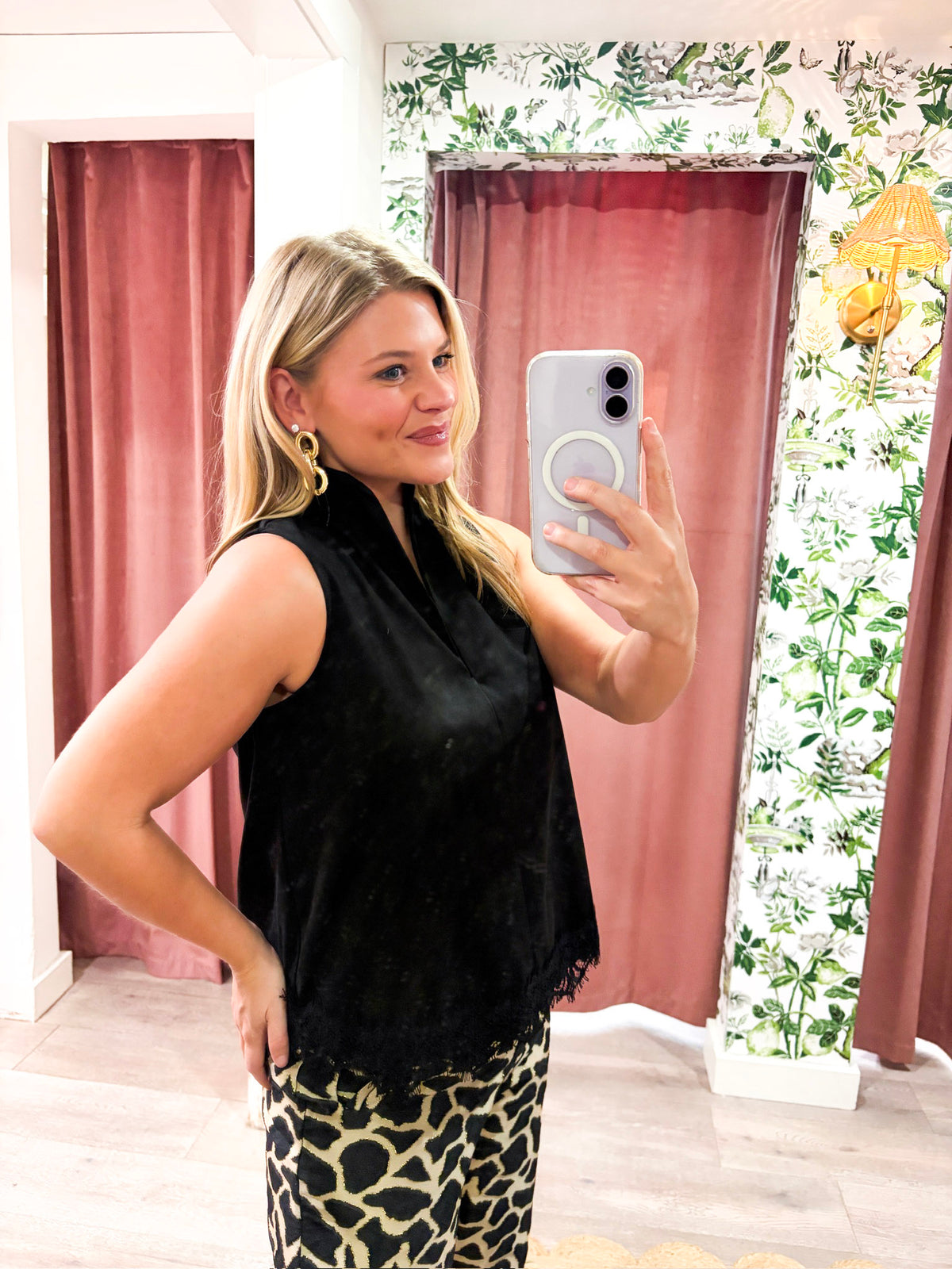 Monte Carlo Lace Trim Top
