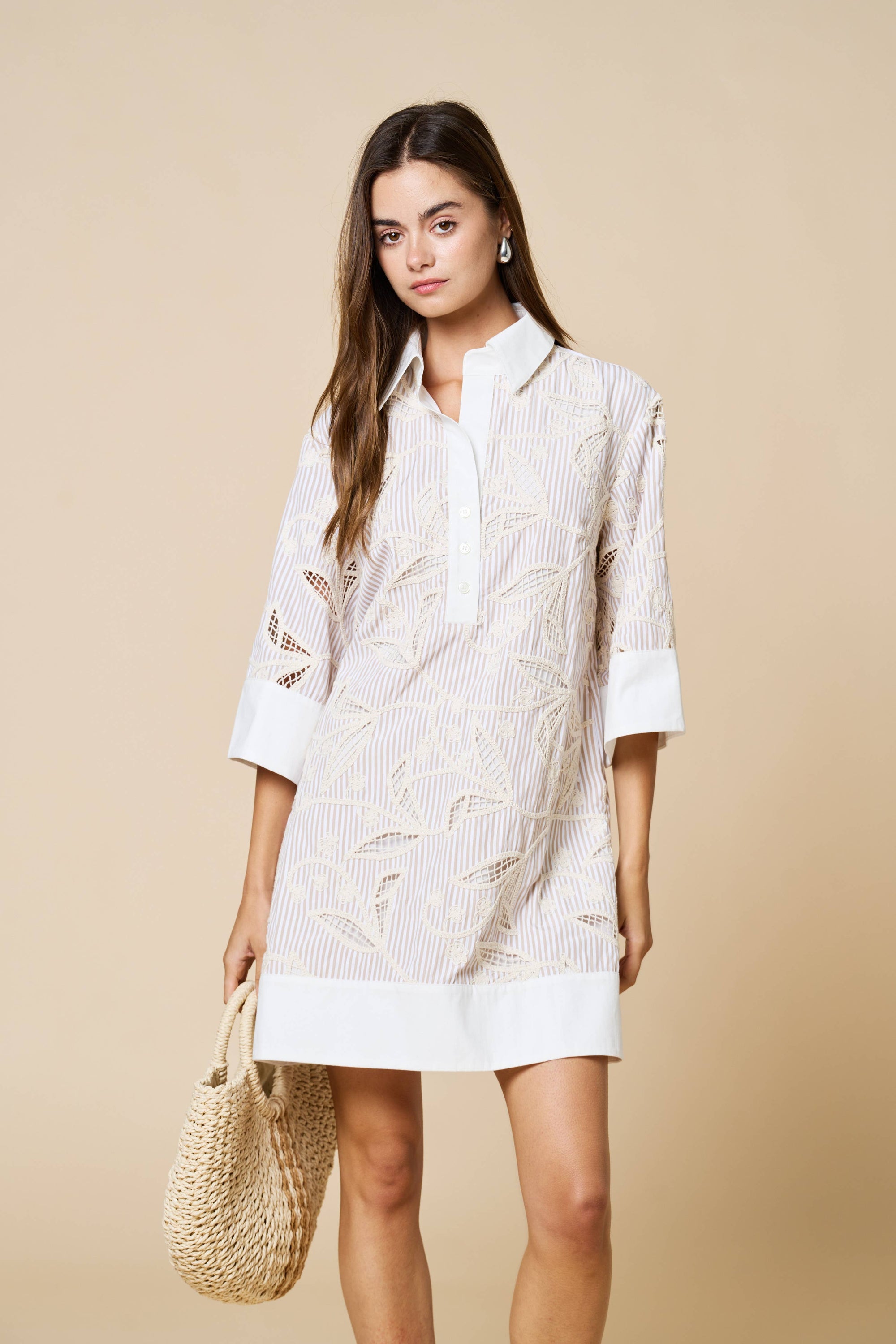 Floral Horizon Shirt Dress