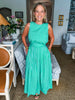 Sayulita Shores Midi Skirt-Green