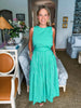 Sayulita Shores Midi Skirt-Green