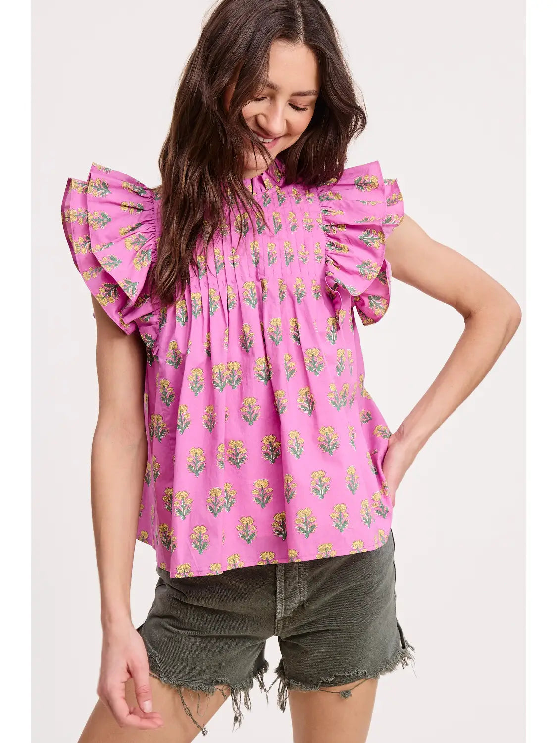 Spring Charm Floral Top