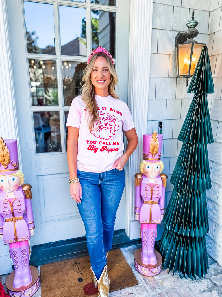 Big Poppa Santa Holiday Tee