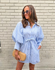 Boss Babe Pinstripe Mini Dress
