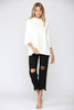 Sweet and Soft Pull Over Sweater-Cream