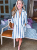 Jules Stripe Shirt Dress