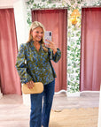 Floral Nellian Ruffle Top