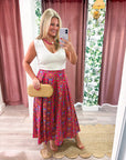Gardenia Glow Midi Skirt