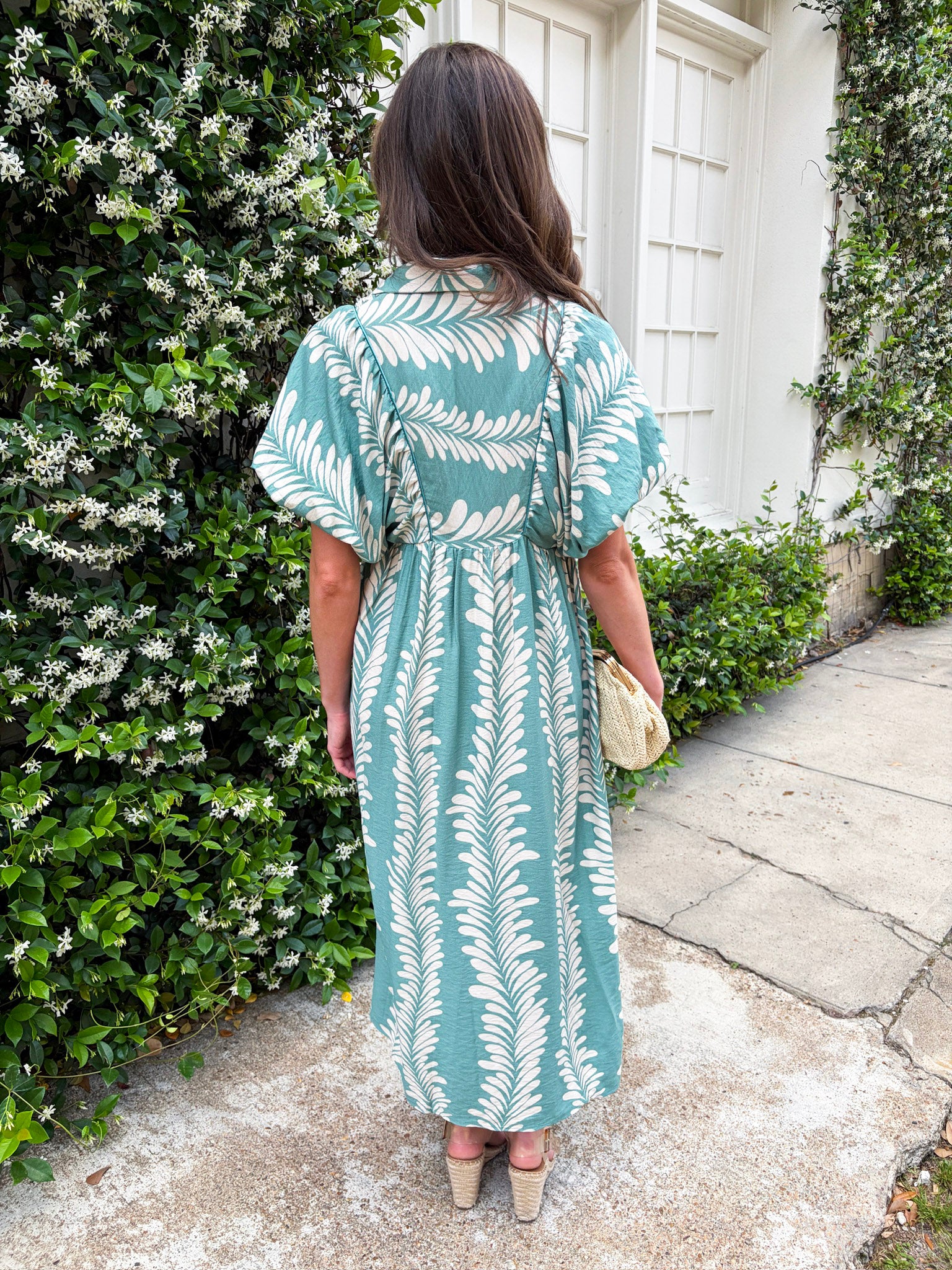 Sunkissed Glow Midi Dress- Dusty Mint/Cream – Pomp & Circumstance Boutique by Marie Earthman