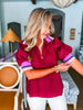Varsity Time Top-Burgundy