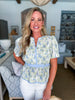 Southern Charm Floral Peplum Top