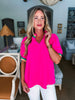Summer Chill Top-Hot Pink