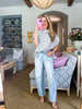 Cozy Cuddles Sweater-Light Gray