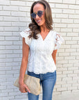 Sweet Romance Peplum Top