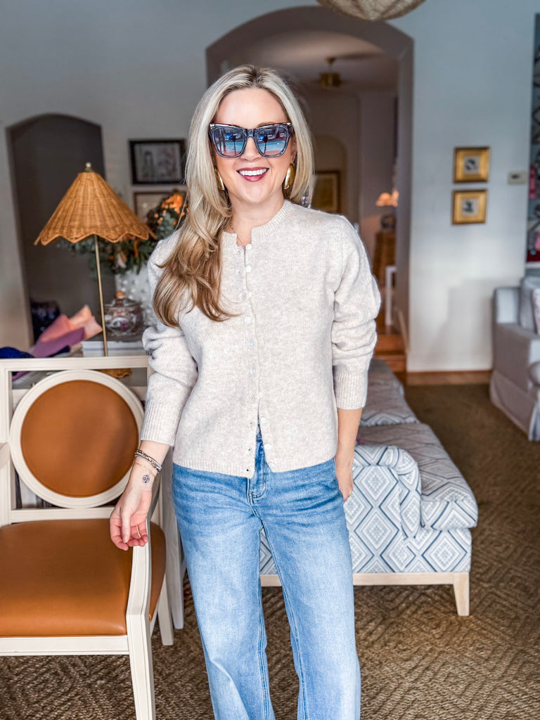 Cozy Nights Cardigan-Egg Shell