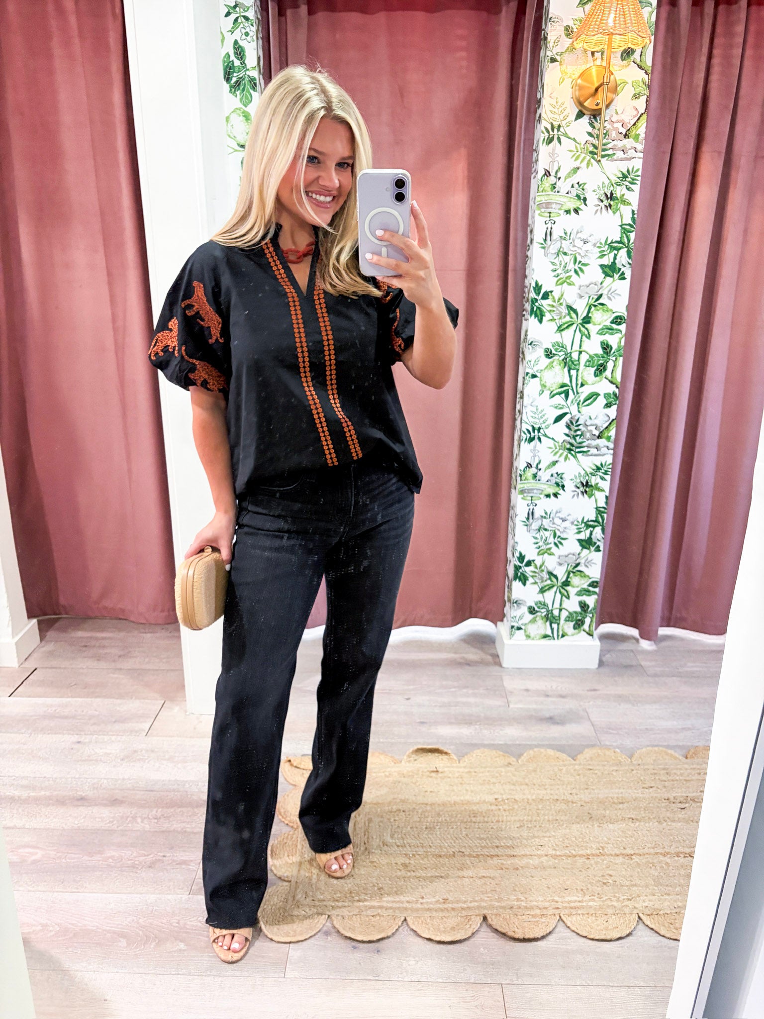 Onyx Wide Leg Jeans