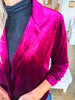 Perfect Plum Velvet Blazer