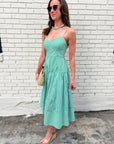 Marina Muse Midi Dress-Green