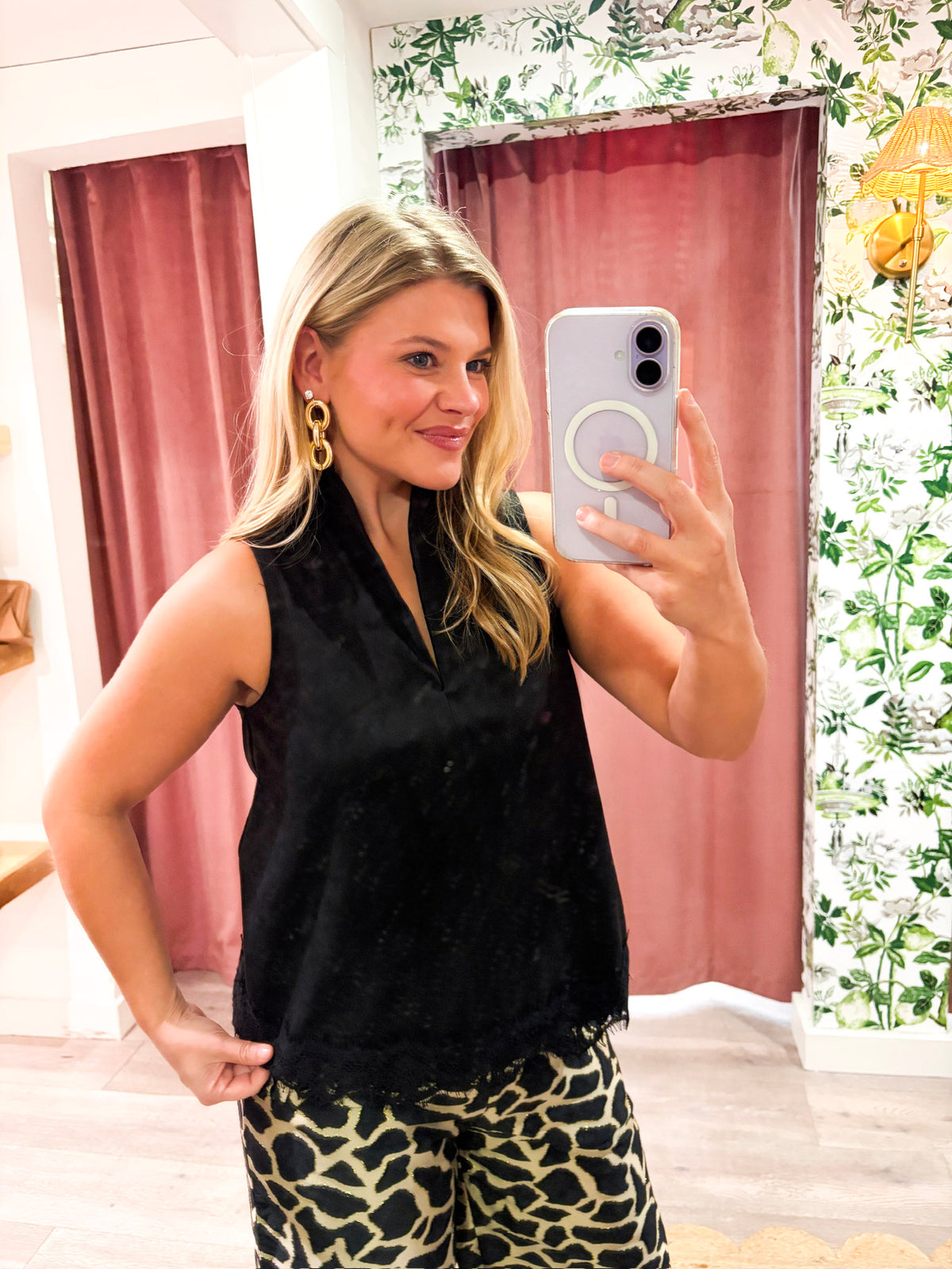 Monte Carlo Lace Trim Top