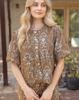 Lavinia Floral Jacquard Top