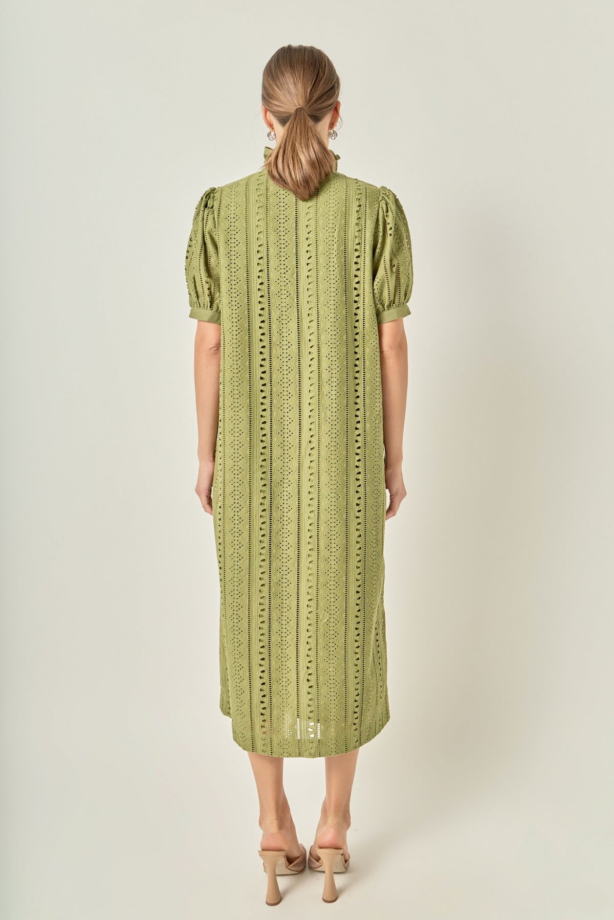 Pemberley Eyelet Midi Dress
