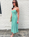 Marina Muse Midi Dress-Green