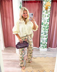 Rosemere Button Down Top-Cream
