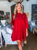 Soft Vibes Crochet Lace Dress-Burgundy