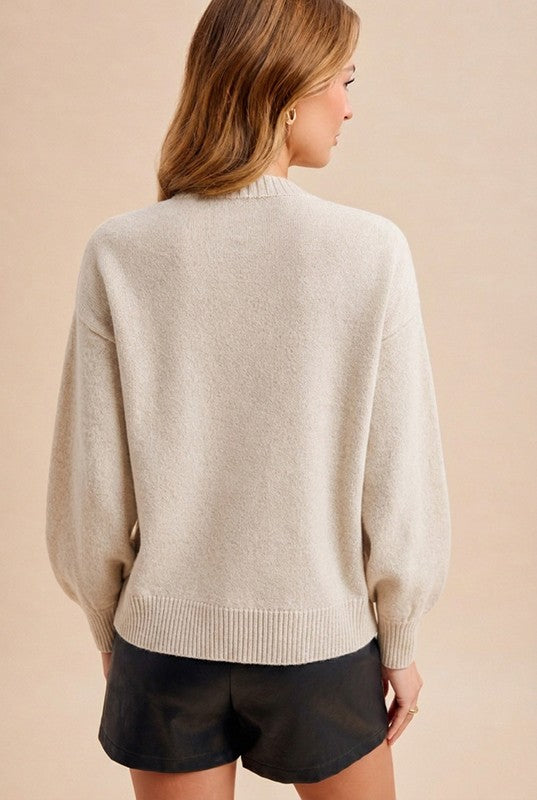 Lakeside Duck Sweater-Oatmeal