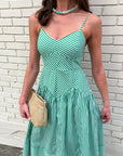 Marina Muse Midi Dress-Green