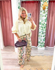 Rosemere Button Down Top-Cream