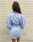 Boss Babe Pinstripe Mini Dress