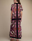 The Marbella Paisley Maxi Dress-Pink